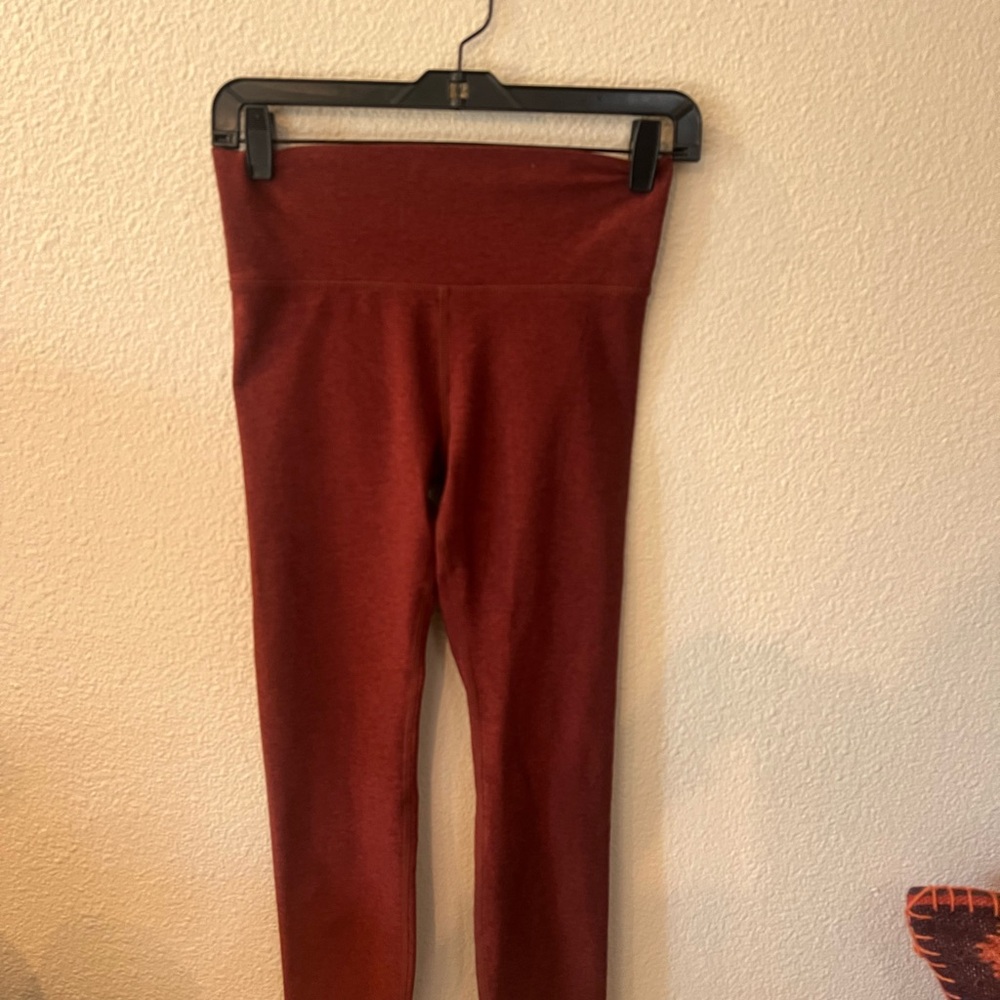 Vuori Clean Elevation Leggings Brick Heather Red Size Small